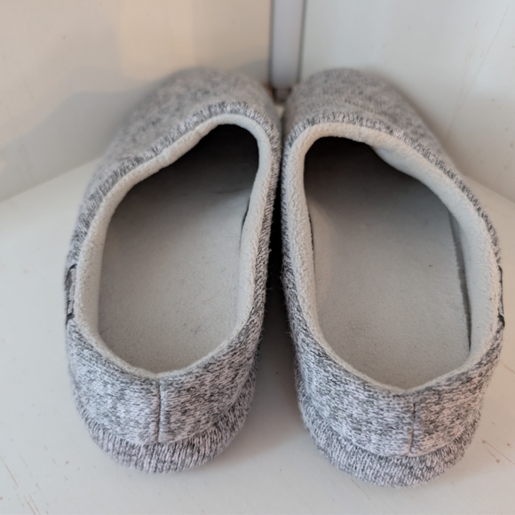 ​L.L. Bean Women's Sweater Fleece Slippers Scuff Gray Heather Size 6 M ID 504789 - Picture 3 of 5